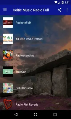 Celtic Music Radio Full android App screenshot 2